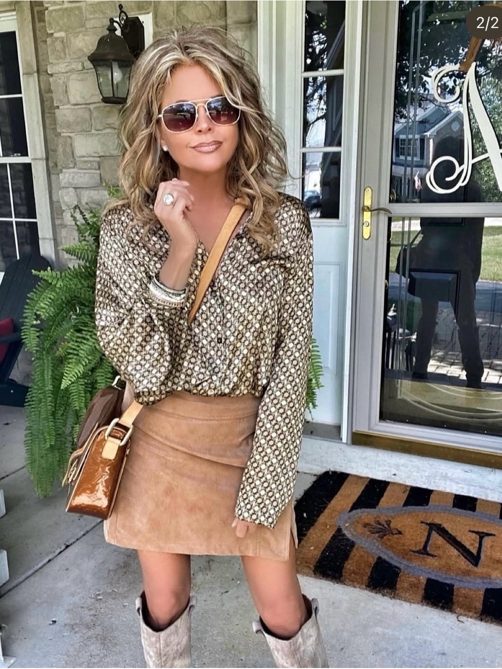 Free People Ari Wrap Faux Suede Skirt